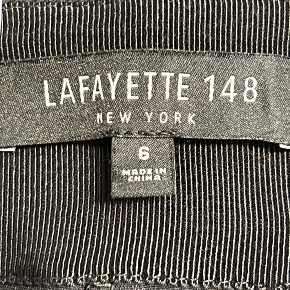 Lafayette 148‎ New York Tapered Leg Ankle Trousers Black Size 6